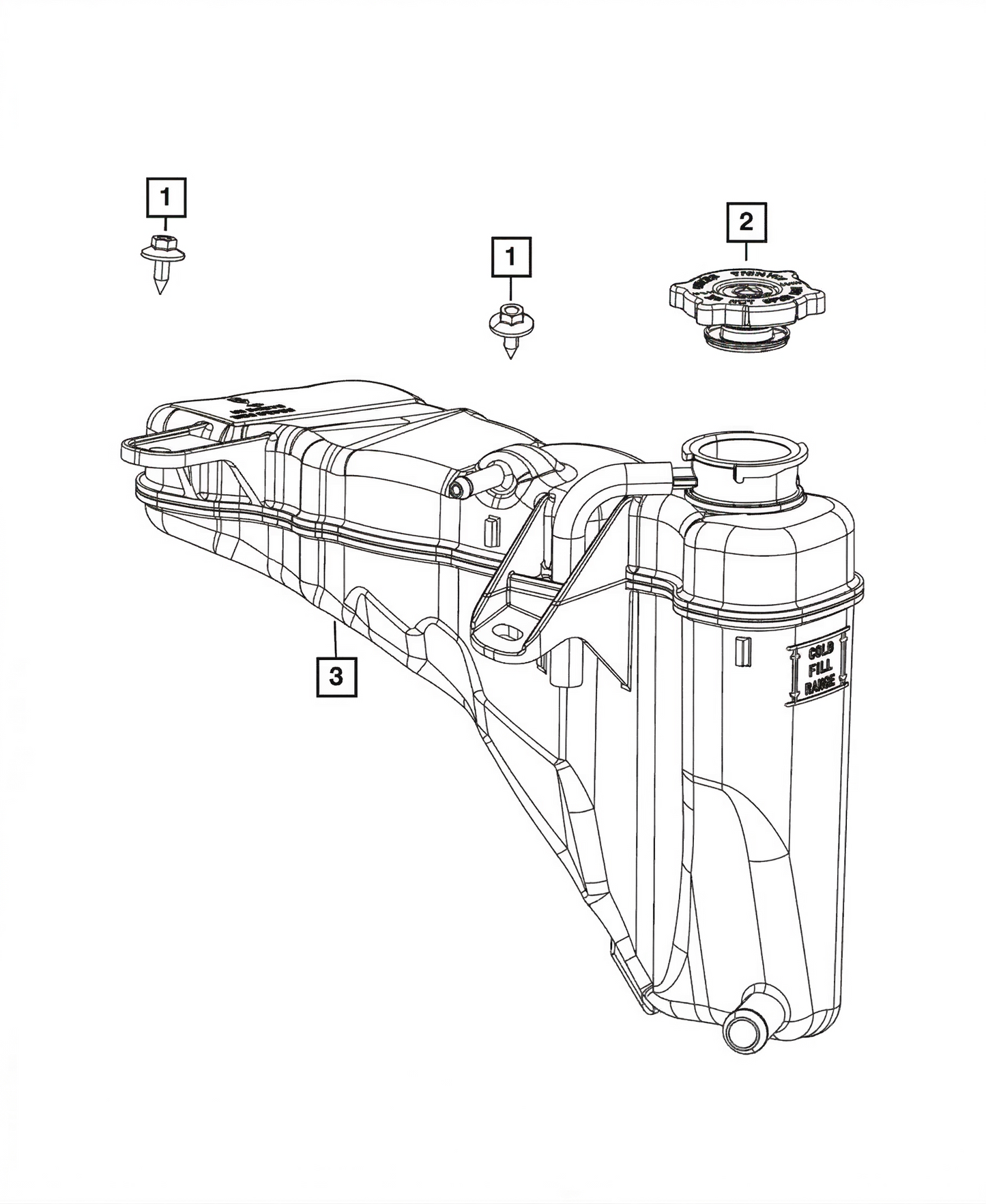 Coolant Recovery Bottle Charger/Challenger/C300