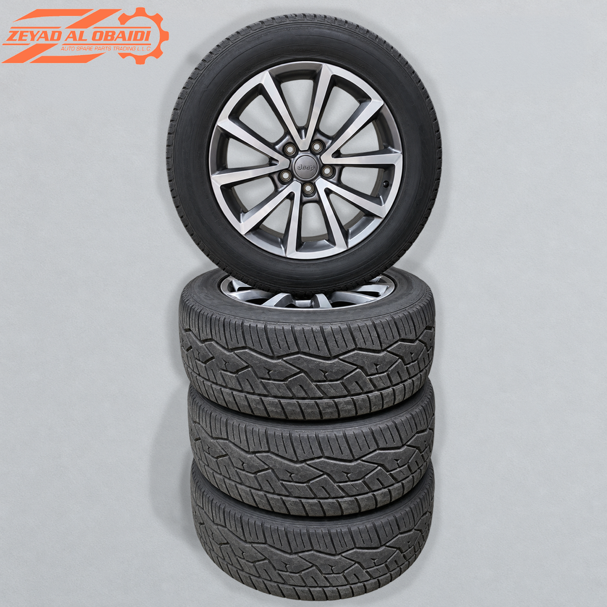 Silver Wheel and Tire Set Jeep Grand Cherokee 2017–2021 Used