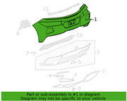 Used Genuine OEM Rear Bumper for Chevrolet Corvette C8 2020–2026