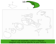 Genuine OEM Mirror Cover Right for Chevrolet Corvette C8 2020–2026