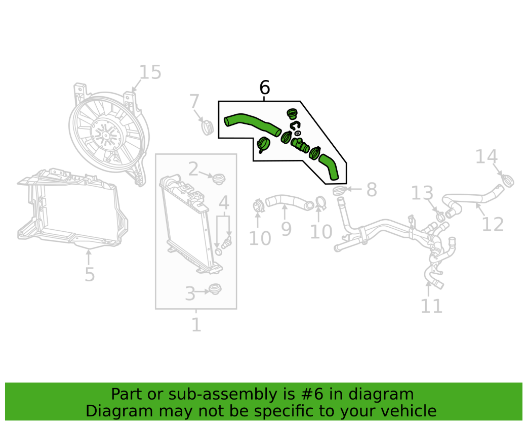 Genuine OEM F Hose for Chevrolet Corvette C8 2020–2026