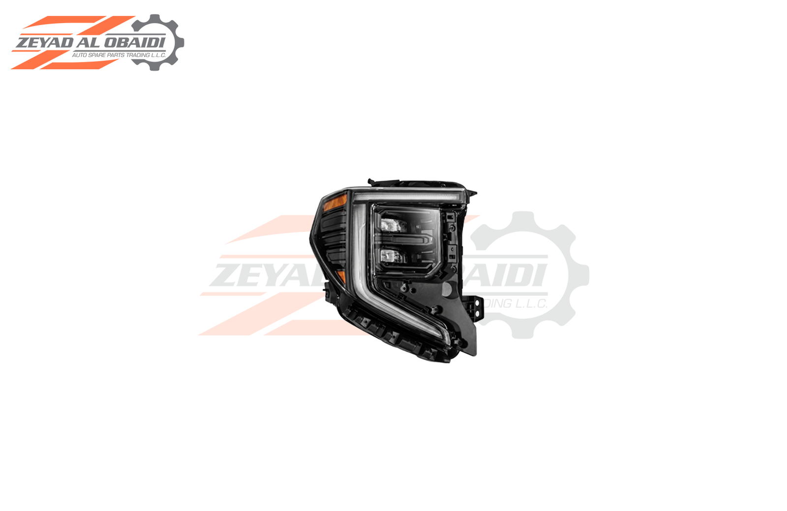 Aftermarket Black-Accent LED Headlight for GMC Sierra 2022–2025