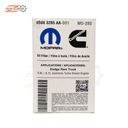 Genuine Mopar Engine Oil Filter for RAM Diesel