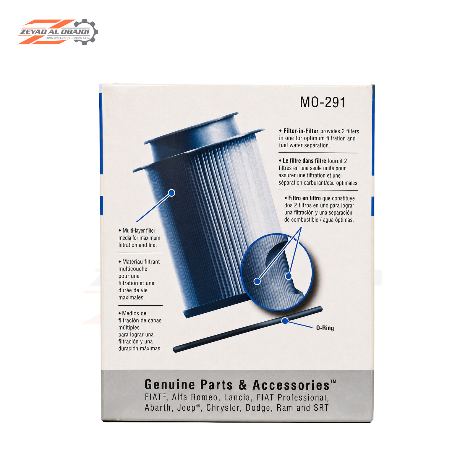 Genuine Mopar Fuel Filter for RAM 6.7L Diesel 2013–2024