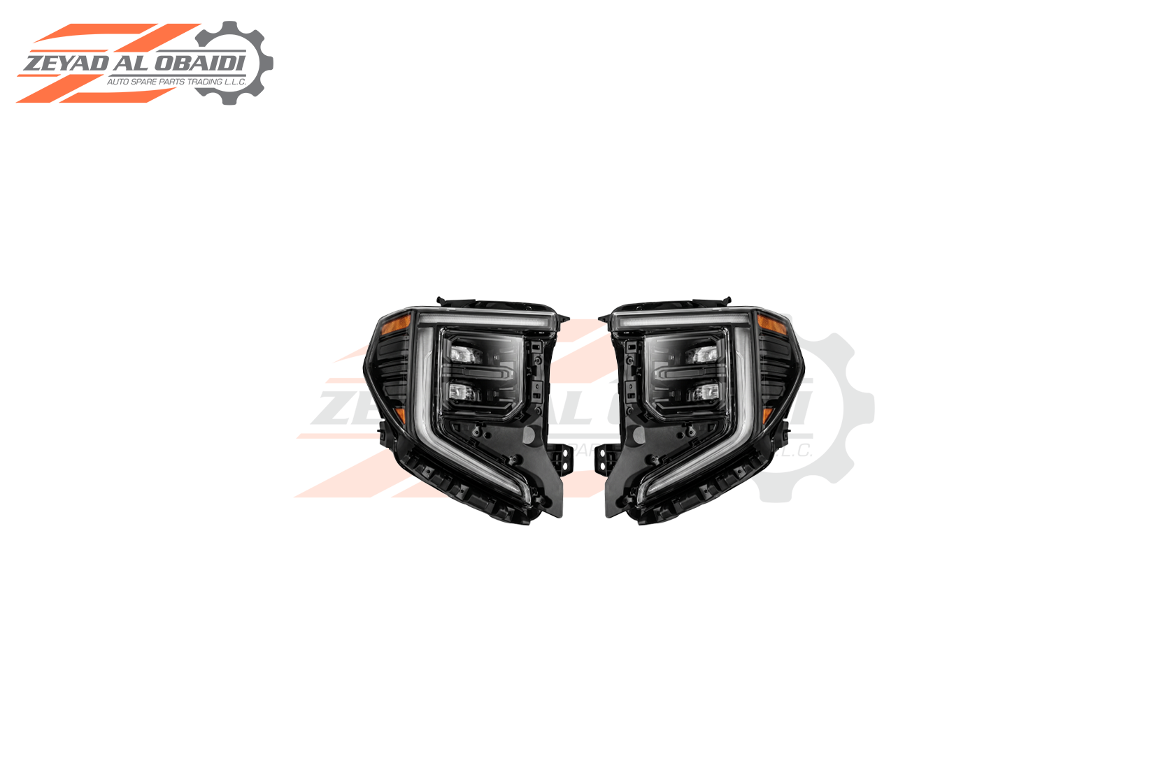Aftermarket Black-Accent LED Headlight for GMC Sierra 2022–2025