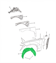 Aftermarket SRT Front Fender Liners for Dodge Charger 2015–2024