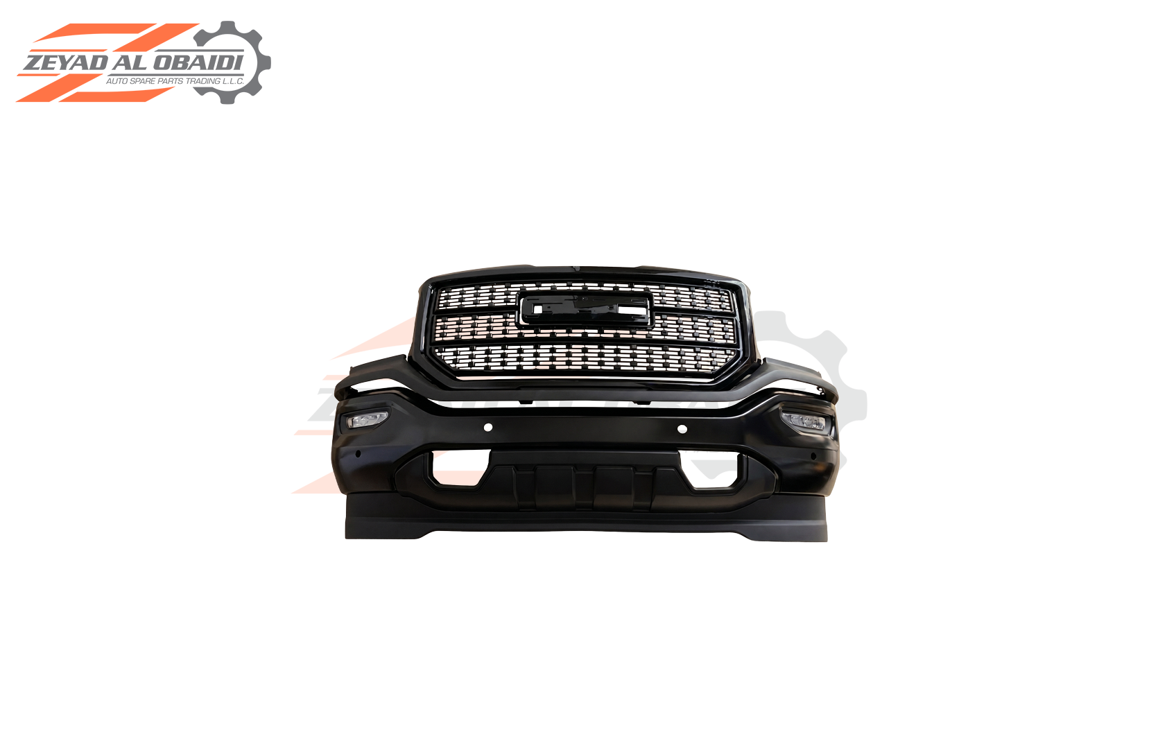 Aftermarket Denali-Style Front Grille and Bumper Kit for GMC Sierra 2016–2019