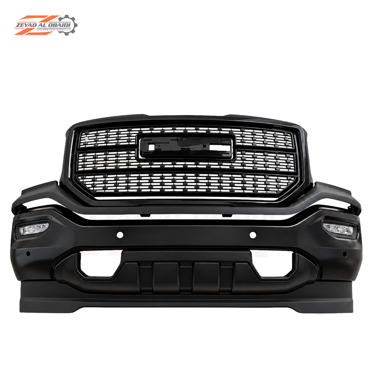 Aftermarket Denali-Style Front Grille and Bumper Kit for GMC Sierra 2016–2019