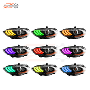RGB Headlight Set Mustang 2018-2023 Aftermarket