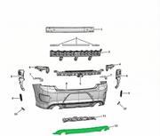Aftermarket Rear Bumper Diffuser / Valance for Dodge Charger 2015–2024