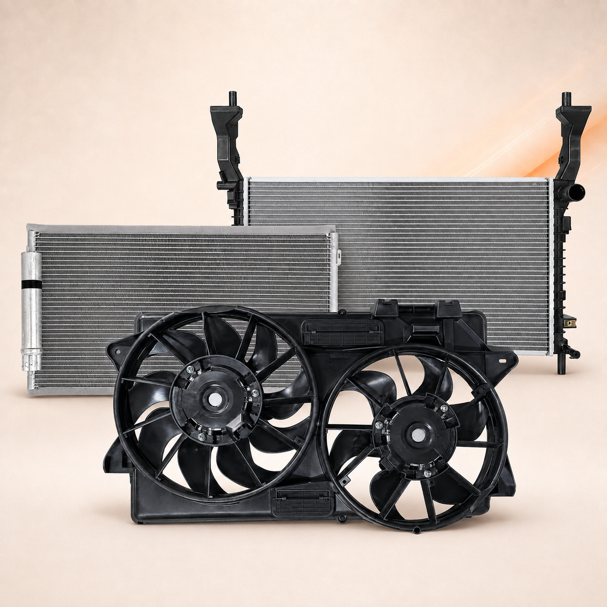 Radiator Cooling Kit for Ford Mustang V4 2018–2023 – Aftermarket