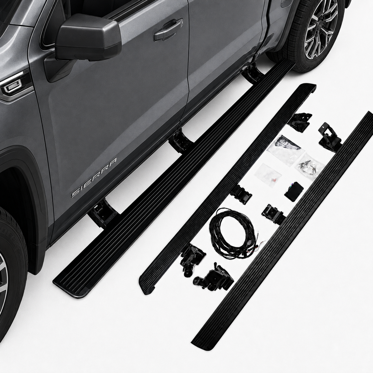 Electric Side Step Set Sierra 1500 2022-2024 Aftermarket