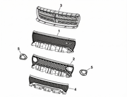 Aftermarket SRT-Style Upper Grille for Dodge Charger 2015–2024