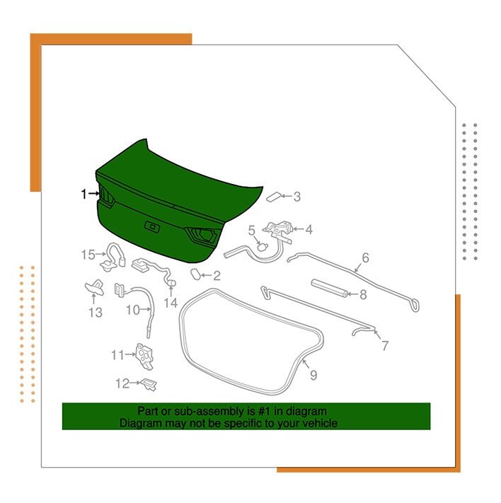 صندوق خلفى TRUNK LID 84075221 - ZO AUTO PARTS